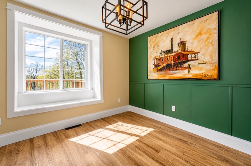 Accent wall and trim